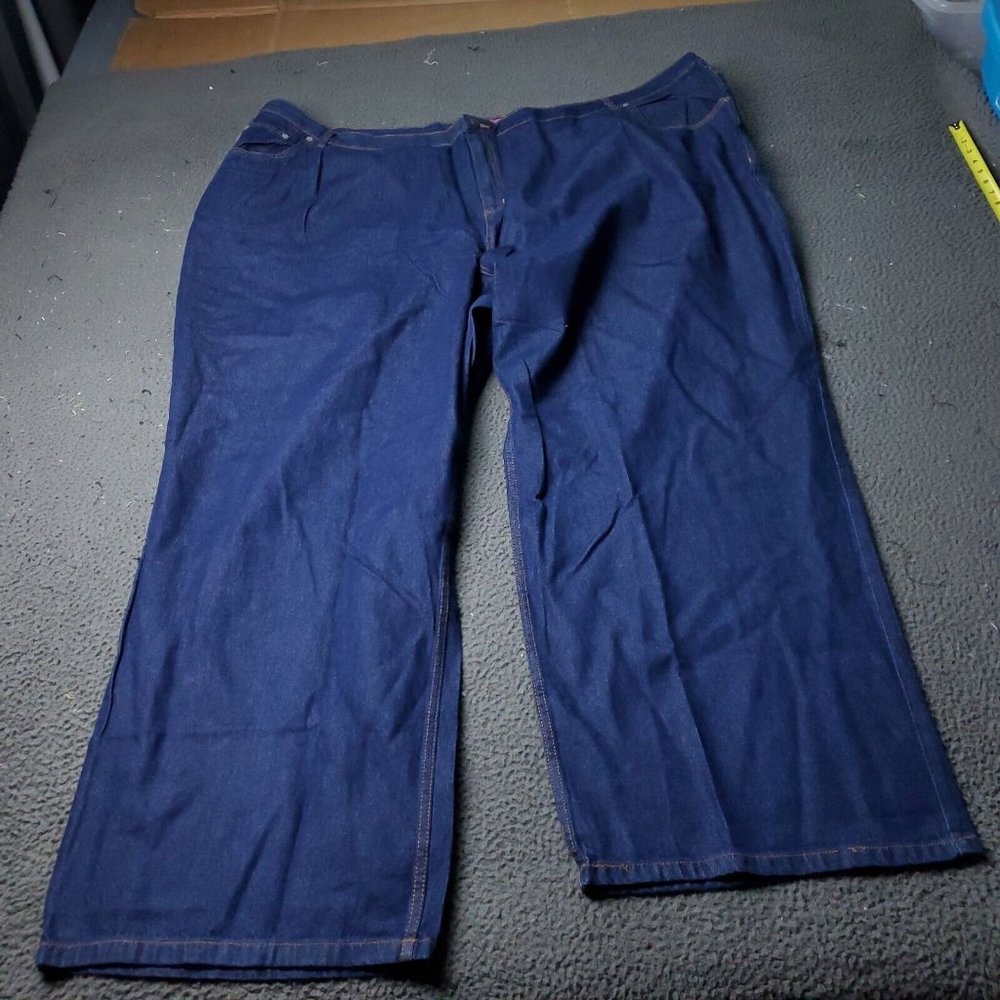 Woman Within Denim Jeans Womens Plus Size 40 T Natural Fit Blue